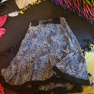 Black and grey skirt